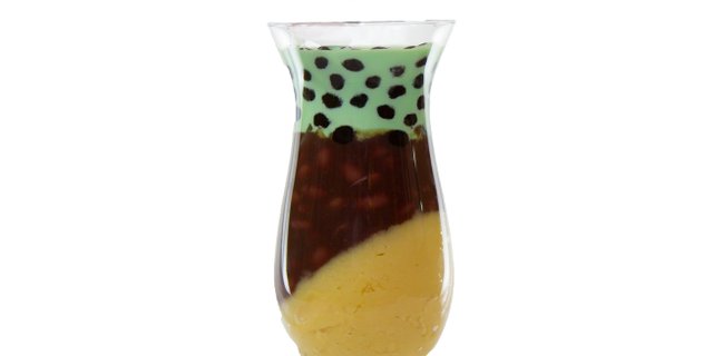 Tri-Color Bean & Boba Tea