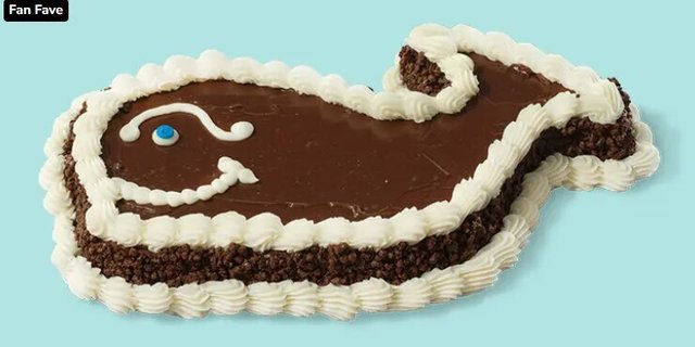 Fudgie the Whale Ice Cream Cake