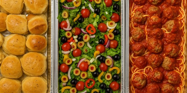 Italian Style Meat Balls On Pasta