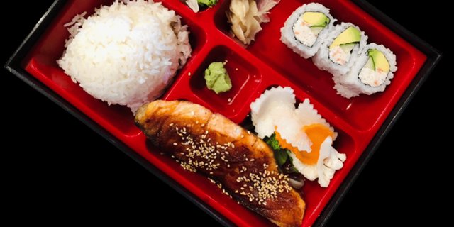 Salmon Teriyaki Bento Box