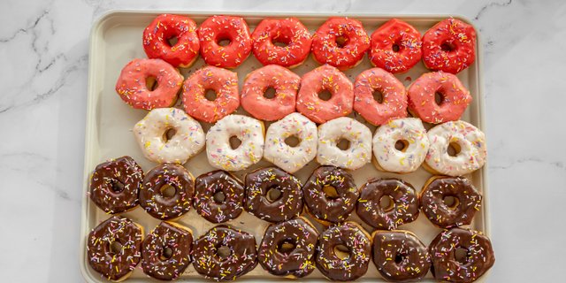 Assorted Iced Donuts