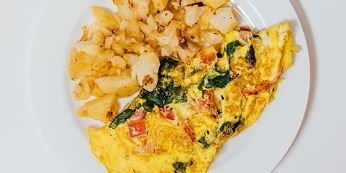 Spinach Feta & Tomato Omelette