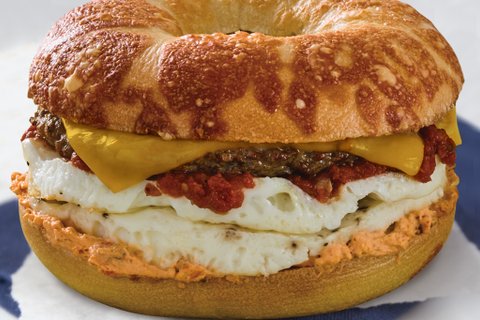 Individual Santa Fe Turkey Sausage Egg Sandwich Meal