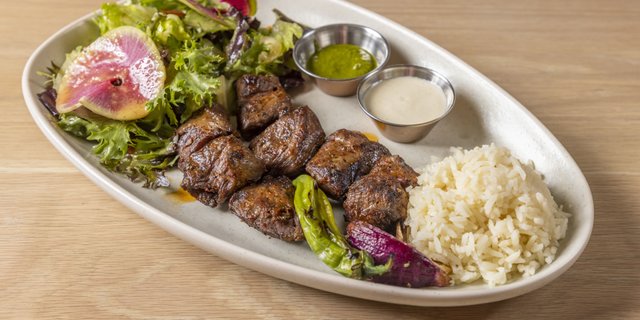 Lamb Shish Kebab Plate