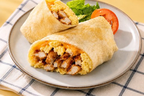 Chicken Teriyaki Breakfast Burrito