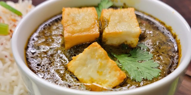 Palak Paneer W/ Rice