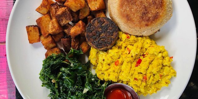 Gluten-Free Tofu Scramble Plate