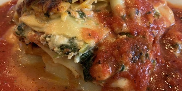 Spinach Lasagna Pan