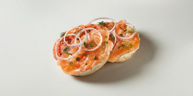 Salmon Deluxe Bagel