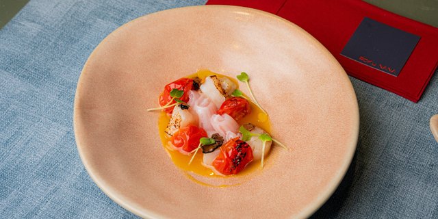Hirame & Scallop Crudo