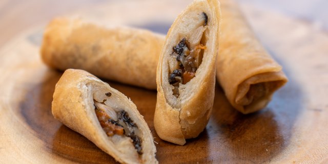Fried Black Truffle Spring Rolls