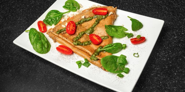 Chicken Pesto Crepe