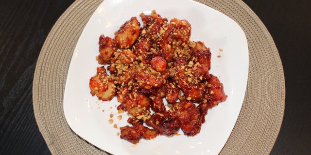 Korean Fried Spicy Chicken Tray