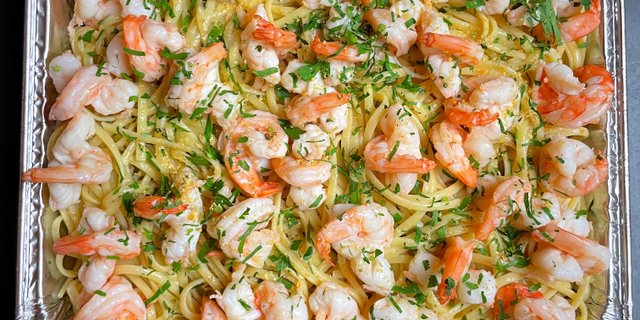 Shrimp Linguine Tray