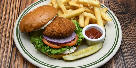 Dungeness Crab & Shrimp Cake Sandwich Box