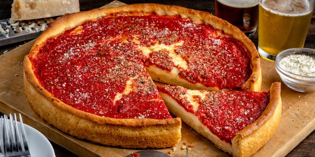 Cheese Deep Dish Pizza