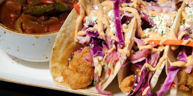 Fried Shrimp Taco Bar