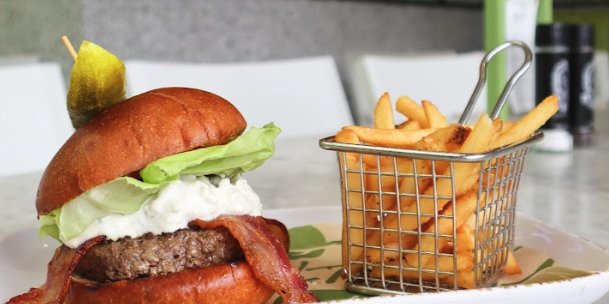 Blue Me Away Burger