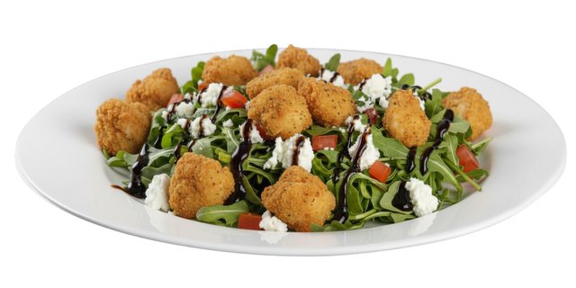 Crispy Chicken Arugula Salad