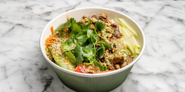 Vietnamese Sweet Chicken Noodle Bowl