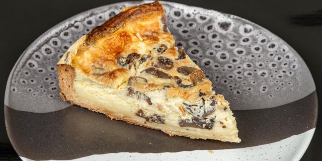 Mushroom & Veggie Quiche Slice