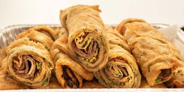 Beef Scallion Pancake Wrap
