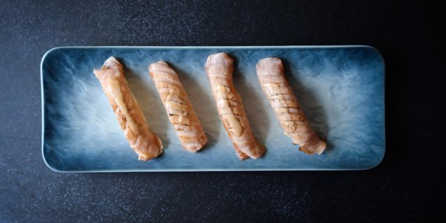 Torched Salmon Sushi