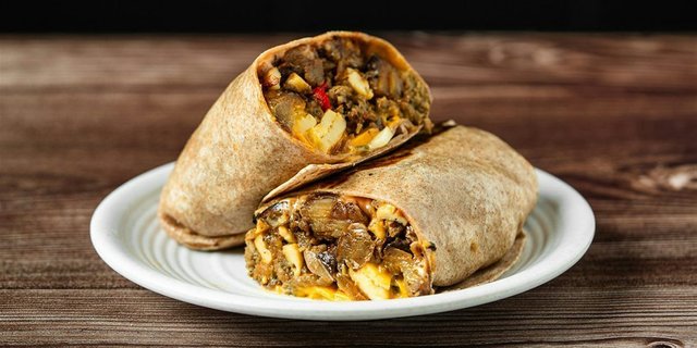 Vegan Forager Smash Burrito