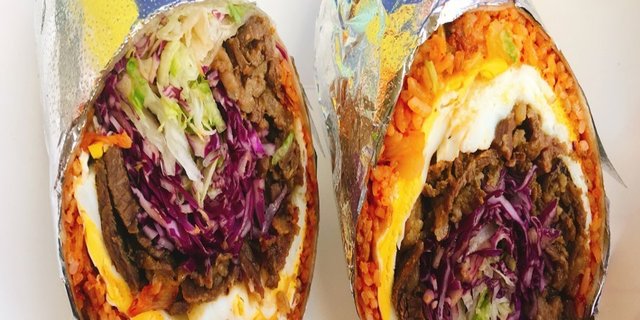 Korean BBQ Burrito Boxed Lunch