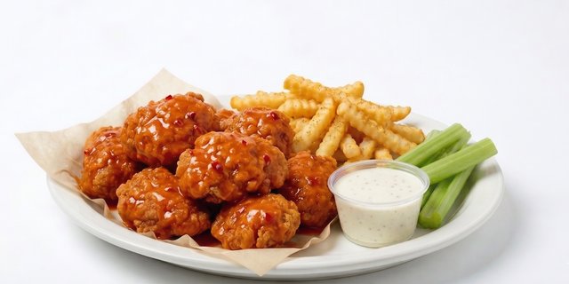 10pc-Boneless Wings Boxed Lunch