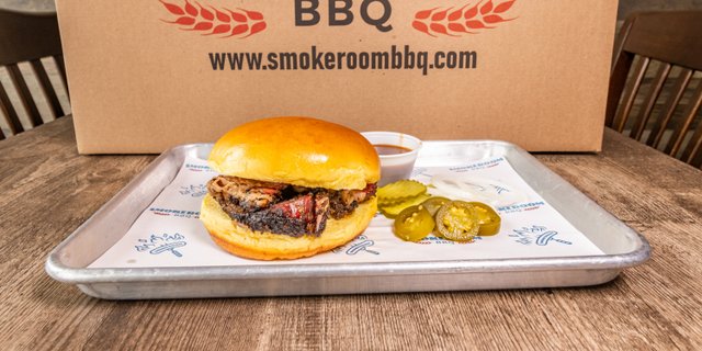Sliced Beef Brisket Sandwich