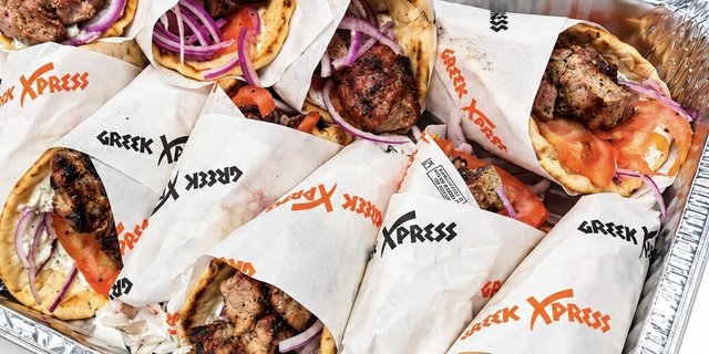 Pork Souvlaki Pita Sandwich