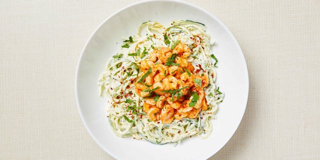 GF Shrimp Alfredo Zoodle