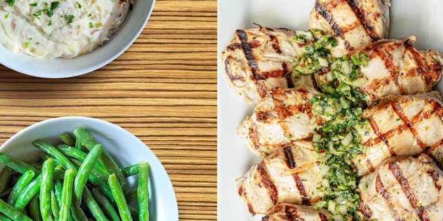 Grilled Chicken Amalfi w/ 2 Sides