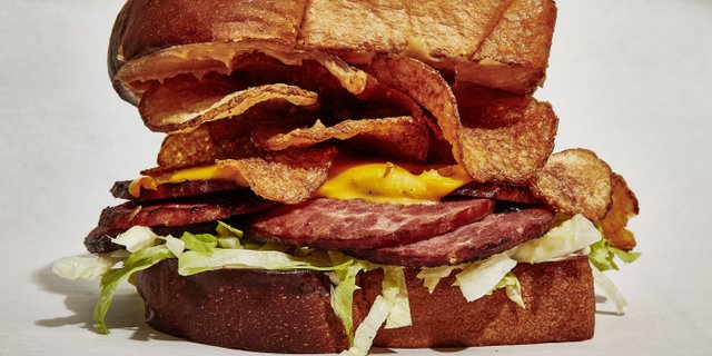 Fried Bologna Sandwich