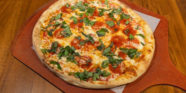 New York-Style Hot Honey Pepperoni Pizza