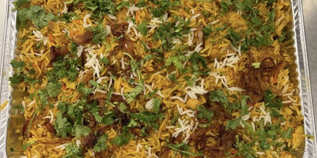 Vegetable Biryani Tray