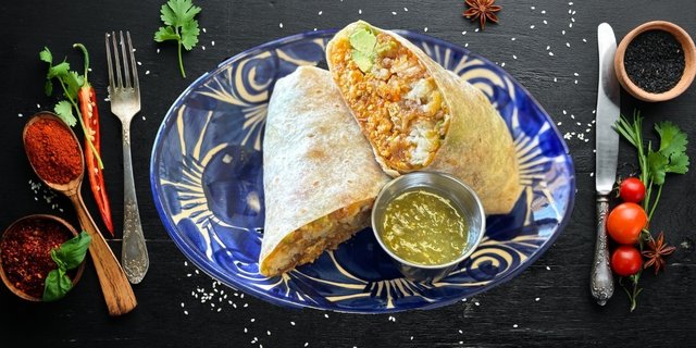 Catrina Chicken Tinga Burrito