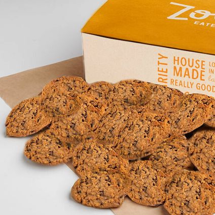 Box of Mini Oatmeal Raisin Cookies