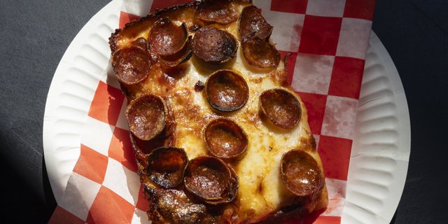 Sicilian Pepperoni Pizza