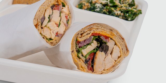Grilled Chicken Ranch Wrap Bento Boxed Lunch