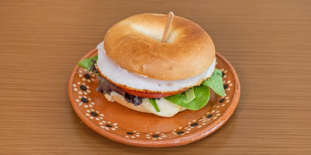 Turkey Melt Bagel
