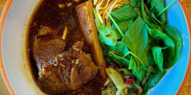 Red Braised Short Rib Noodle Soup