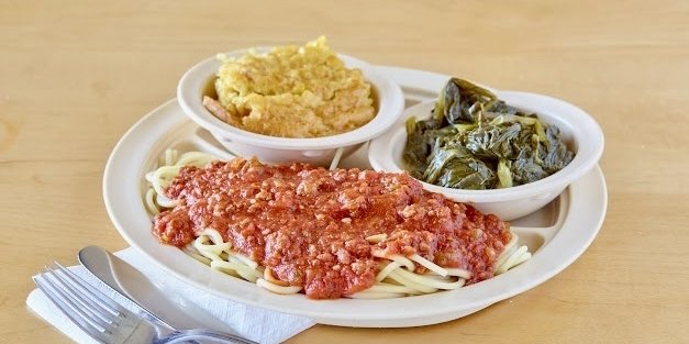 Homemade Spaghetti & 2 Sides Plate