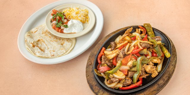 Chicken & Steak Fajita Bar
