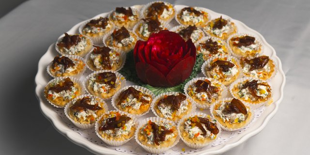 Wild Mushrooms & Goat Cheese Tartlet