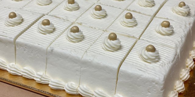 Pre-Cut Italian Cream Cake