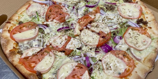 Cheese Steak Hoagie Pizza