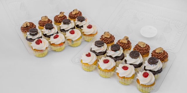 Dozen Assorted Mini Cupcakes Box