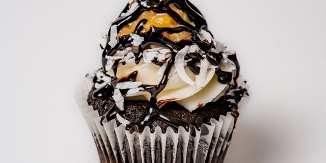 Toasted Coconut Chocolate Dream Cupcake